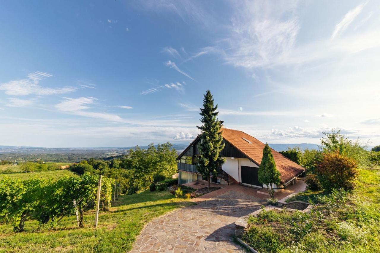 Cosy Hill Home Rucman With A Breathtaking View Zgornja Pohanca Exterior photo
